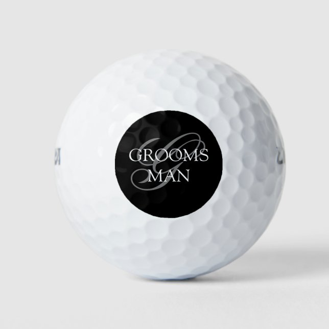 Balles De Golf Cérémonie de mariage à monogramme des garçons d'ho (Devant)