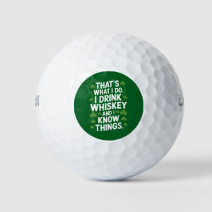 Balles De Golf C'est ce que je fais je bois et je connais des cho