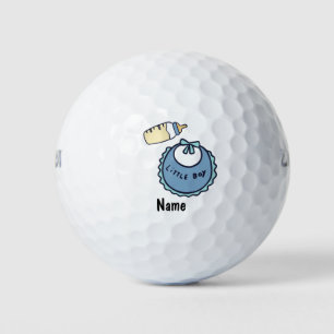 Balles De Golf C'est la fête du baby shower du lait et du bib pou