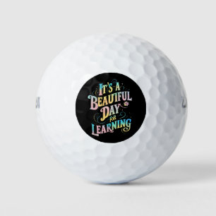 Balles De Golf C'est une belle journée pour apprendre le retour à