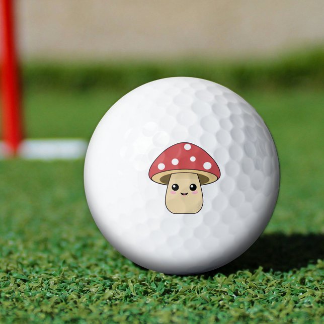 Balles De Golf Champignons mignons (Cute Mushroom Golf Balls)