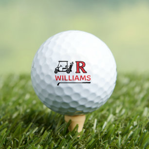 Balles De Golf Chariot de golf avec marque initiale R personnalis