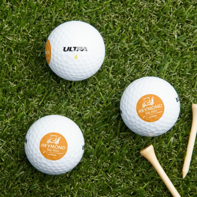 Balles De Golf Chariot de golf - Marque orange "LE MEILLEUR"  (Herbe in situ)