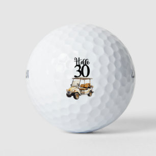 Balles De Golf Chariot de golf pour 30e anniversaire Golfer