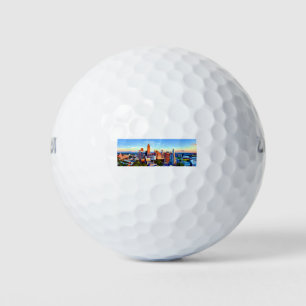 Balles De Golf Charlotte Caroline du Nord Queen City Panorama
