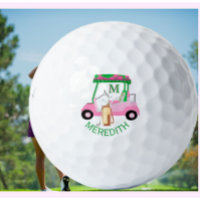 Charming Unique Golf Cart Clubs Monogramme Nom