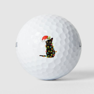Balles De Golf Chat Christmas Funny Meowy Arbre de Noël Chat