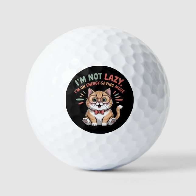 Balles De Golf Chat en mode d'économie d'énergie (Recto)