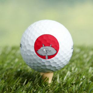 Balles De Golf Chat gris soyeux