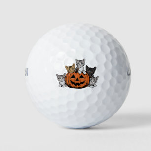 Balles De Golf Chat Rétro Halloween des Années 90 Saison Ensorcel