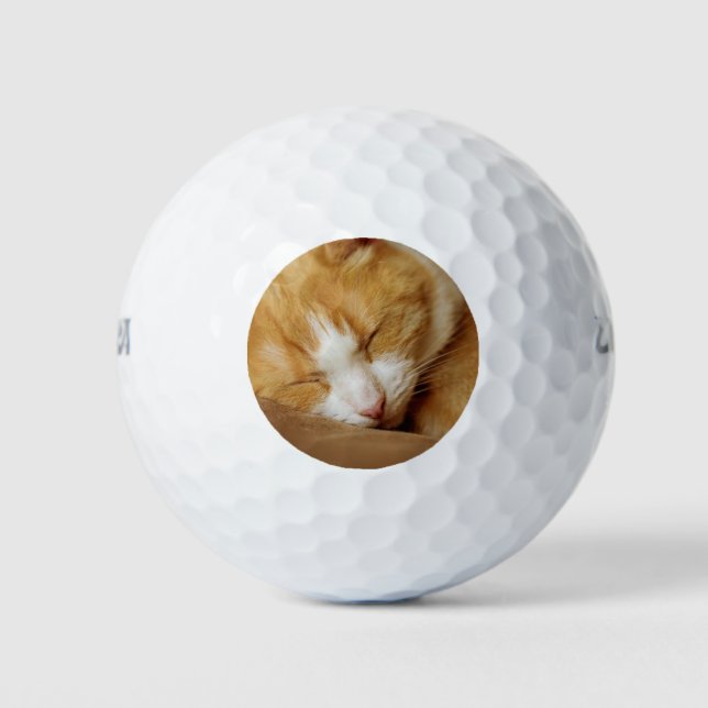 Balles De Golf Chaton couchant (Devant)