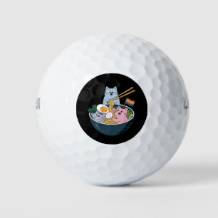 Balles De Golf Chats Ramen Arc en ciel LGBTQ Gay Lesbian Pride Al