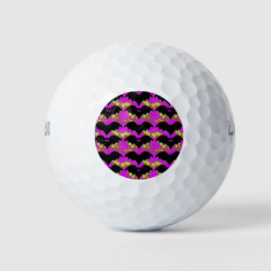 Balles De Golf Chauves-Basses Et Vaches Rose Jaune