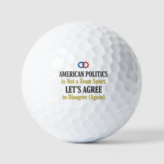 Balles De Golf Chemise Civil Discourse Politics n'est pas un spor