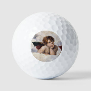 Balles De Golf Chérubins, anges ailés peinture de Raffael