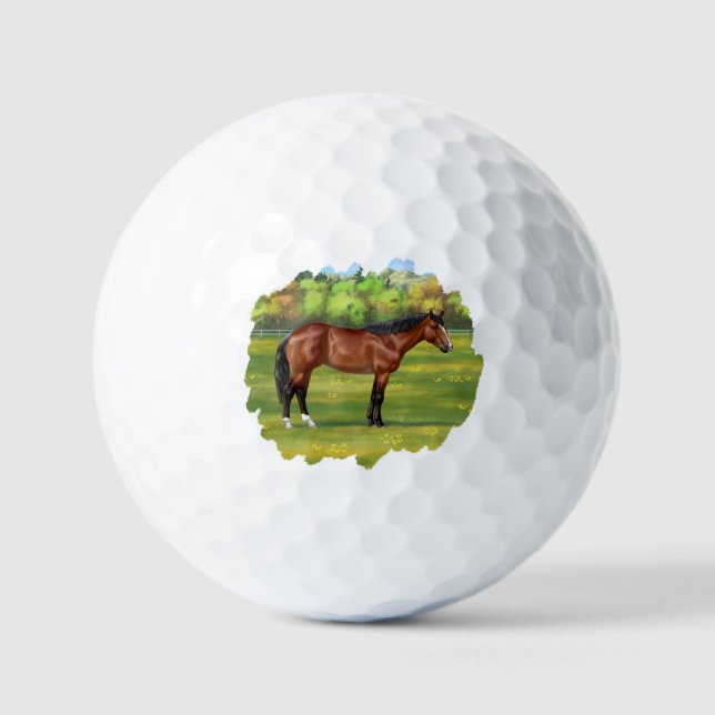 Balles De Golf Cheval Brown Bay Quarter (Recto)
