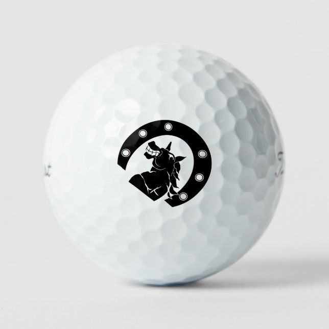 Balles De Golf cheval laghant vous fera sourire (Recto)