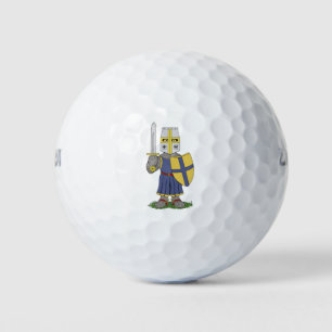 Balles De Golf Chevalier médiéval mignon