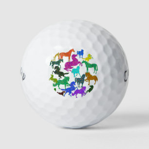 Balles De Golf Chevaux arc-en-ciel