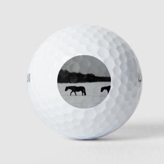 Balles De Golf Chevaux sur la neige wu gbcna