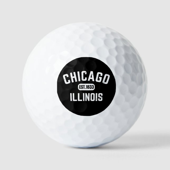 Balles De Golf Chicago Illinois (Recto)