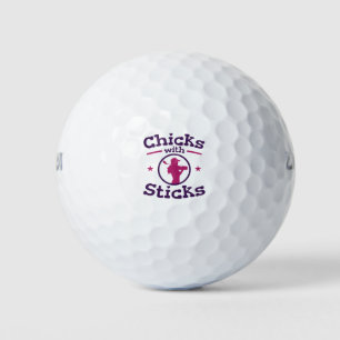 Balles De Golf Chicks avec bâtons Golf Golfing Femmes