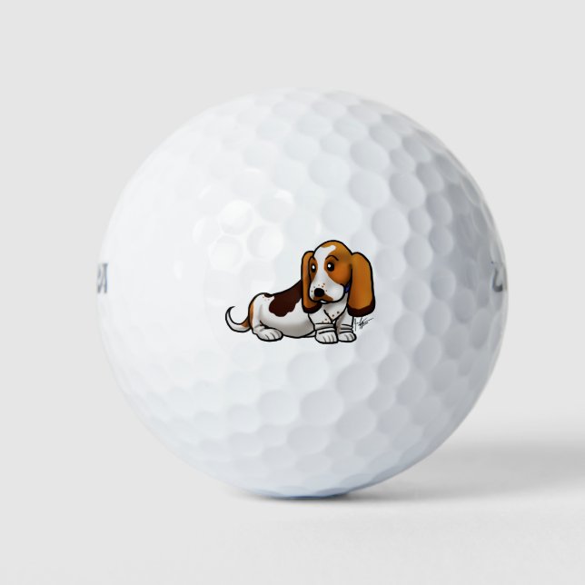 Balles De Golf Chien - Basset Hound (Devant)