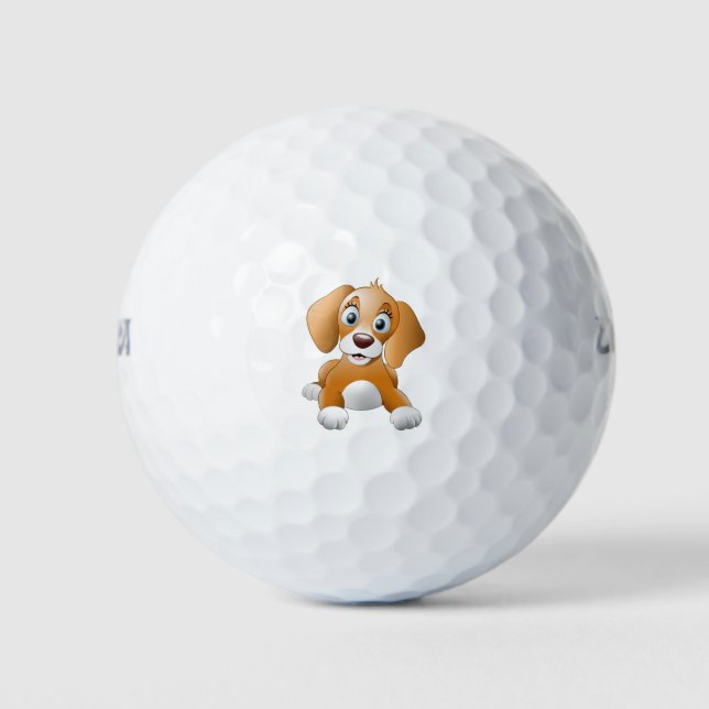 Balles De Golf Chien Brown (Devant)