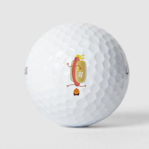 Balles De Golf Chien chaud Oser diable Sauter le feu Monogramme