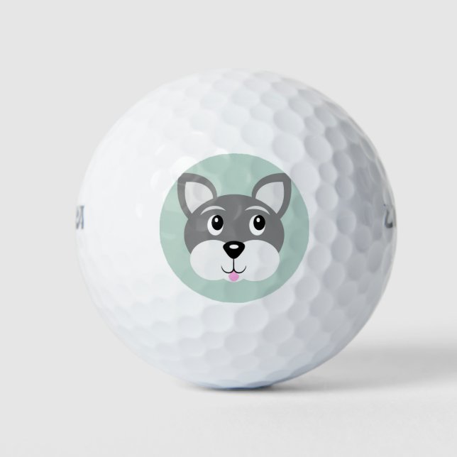 Balles De Golf Chien chiot (Devant)
