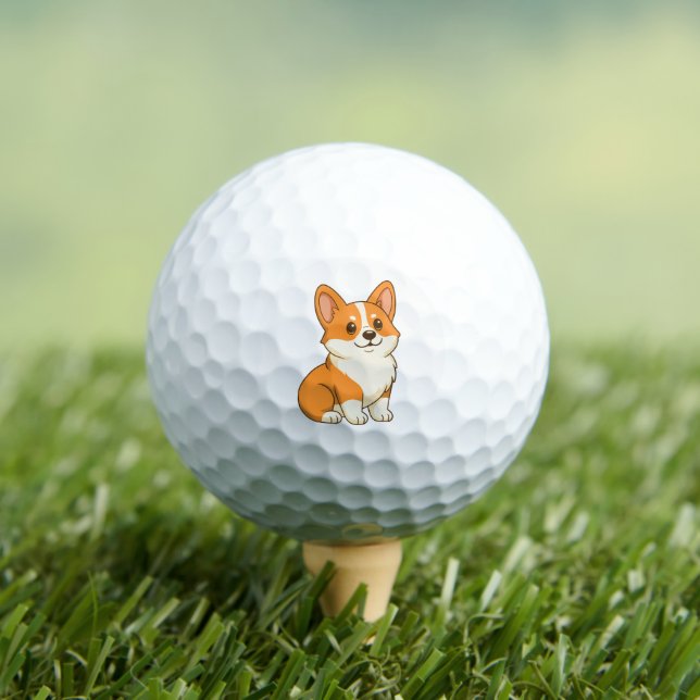 Balles De Golf Chien Corgi Mignon (T-shirt Insitu)