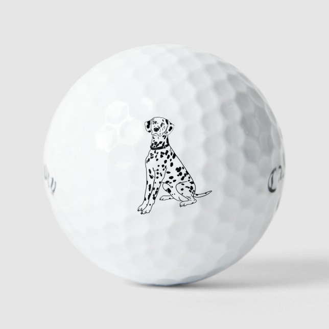Balles De Golf Chien dalmate (Recto)