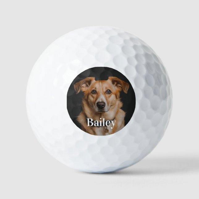 Balles De Golf chien de compagnie customisé photo moderne personn (Recto)