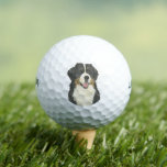 Balles De Golf Chien de montagne bernois<br><div class="desc">Je suis amoureux de cette photo d'aquarelle magnifiquement détaillée d'un chien de montagne noir, blanc et tan bernais ! Personnalisez-les avec votre nom ou monogramme et même et changez la couleur arrière - plan pour compléter votre décor ! Magasinez le reste de ma collection pour le plus doux ménage, douche...</div>
