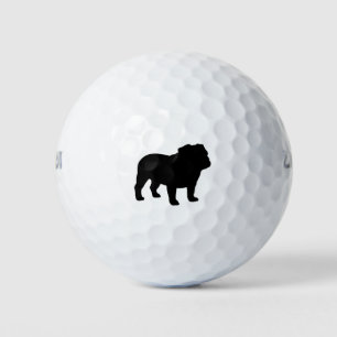Balles De Golf Chien de race anglaise Bulldog Silhouette