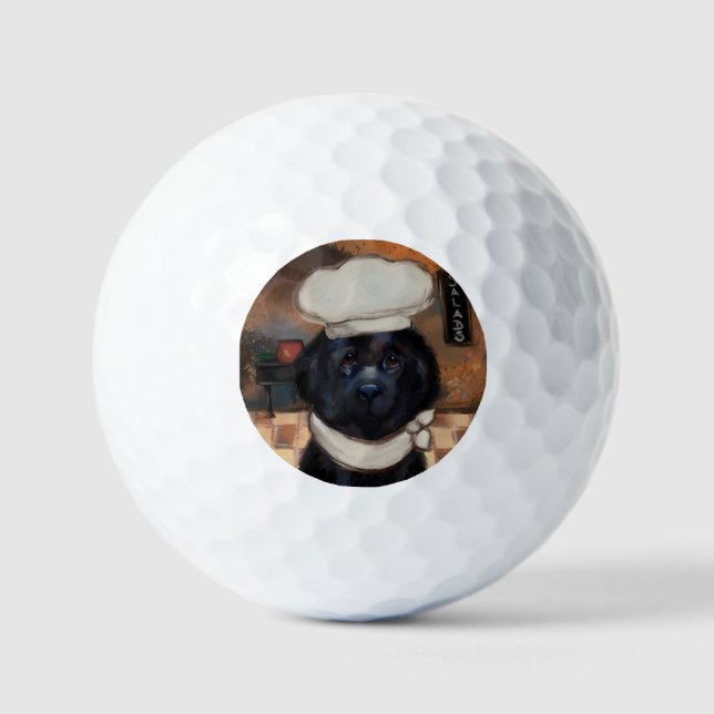 Balles De Golf Chien de Terre-Neuve         (Recto)