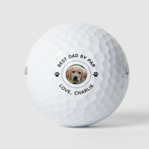 Balles De Golf Chien Empreinte de patte Photo Texte Golf Pun Best