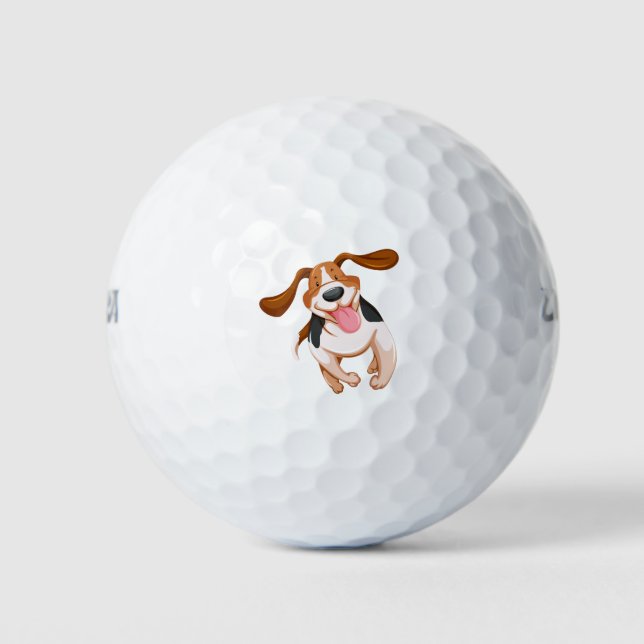 Balles De Golf Chien mignon (Devant)