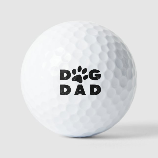 Balles De Golf Chien papa classique (Recto)