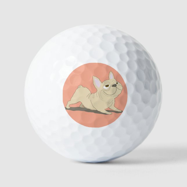 Balles De Golf chien tête en bas (Recto)