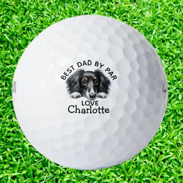 Balles De Golf Chiots teckel  (Discover adorable Dachshund puppy golf balls—perfect for dog lovers and golfers alike.)