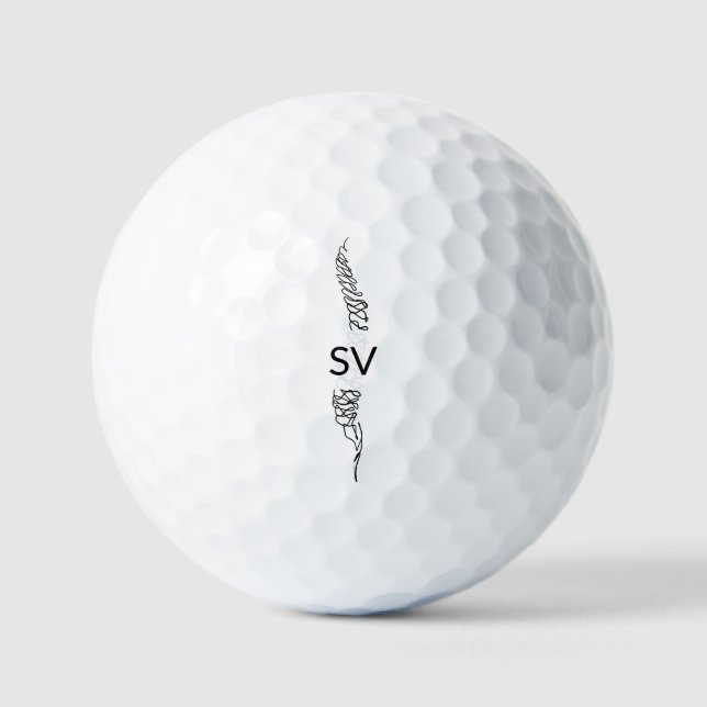 Balles De Golf Chiropractic Spine MONOGRAM (Recto)