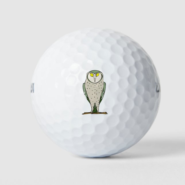 Balles De Golf Chouette étoilée (Devant)