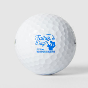 Balles De Golf Christian Blue Fête des pères Psaume 103:13 Écritu
