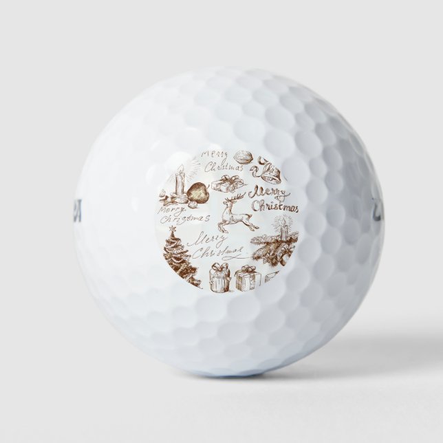 Balles De Golf Christmas Golf Balls (Devant)