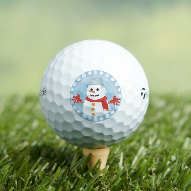 BALLES DE GOLF CHRISTMAS HIVER SNOWMAN (T-shirt Insitu)
