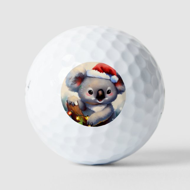 Balles De Golf Christmas Koala (2) (Devant)