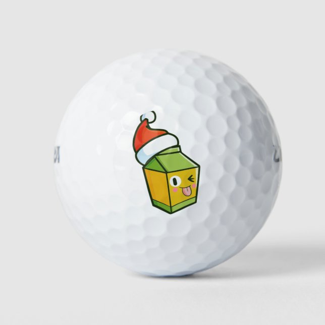 Balles De Golf Christmas milk box (Devant)