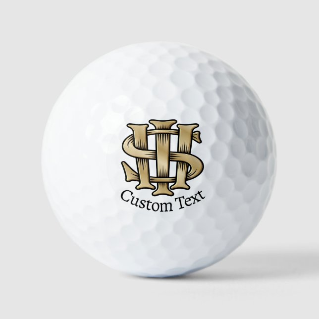 Balles De Golf Christogramme IHS (Recto)