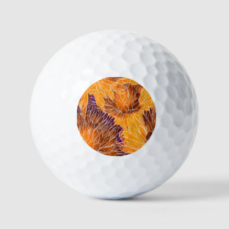 Balles De Golf Chrysanthème japonais : Aquarelle incolore